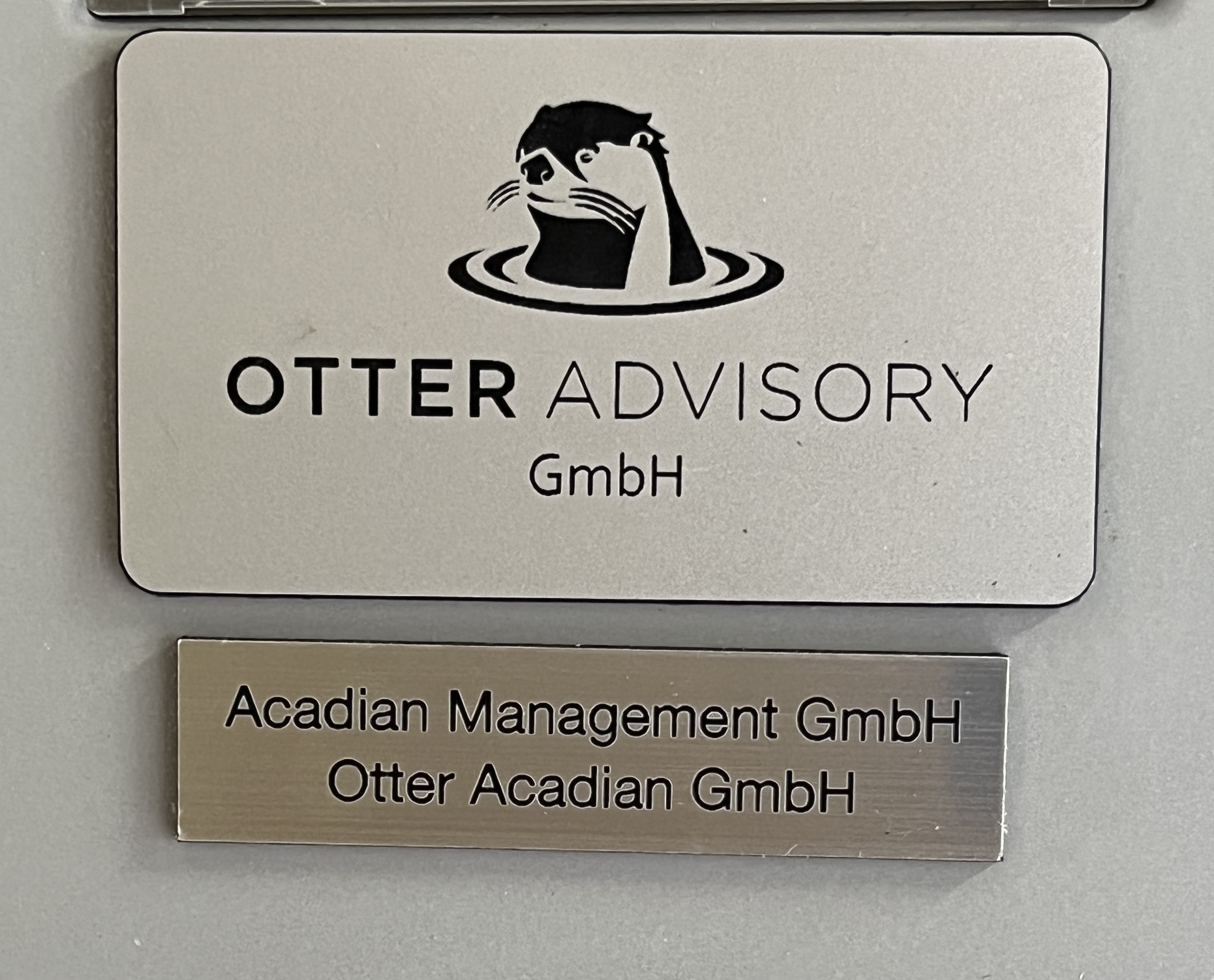 Otter Advisory and Acadian post box
